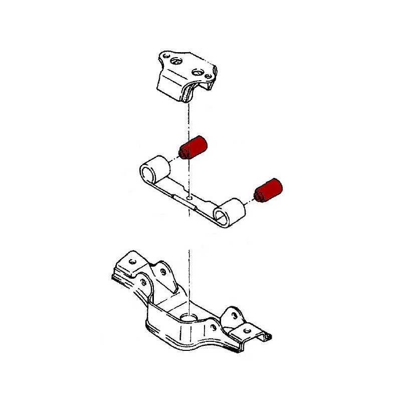Polyurethane transmission crossmember mount bushing (240Z 260Z 280Z 280ZX)