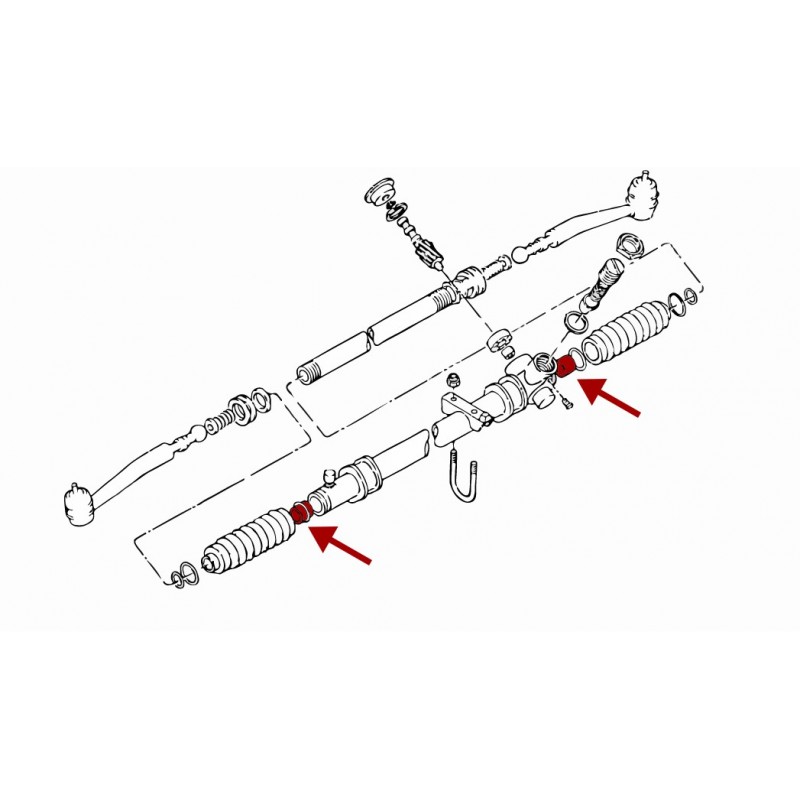 OEM steering rack tube bushing (240Z 260Z 280Z)