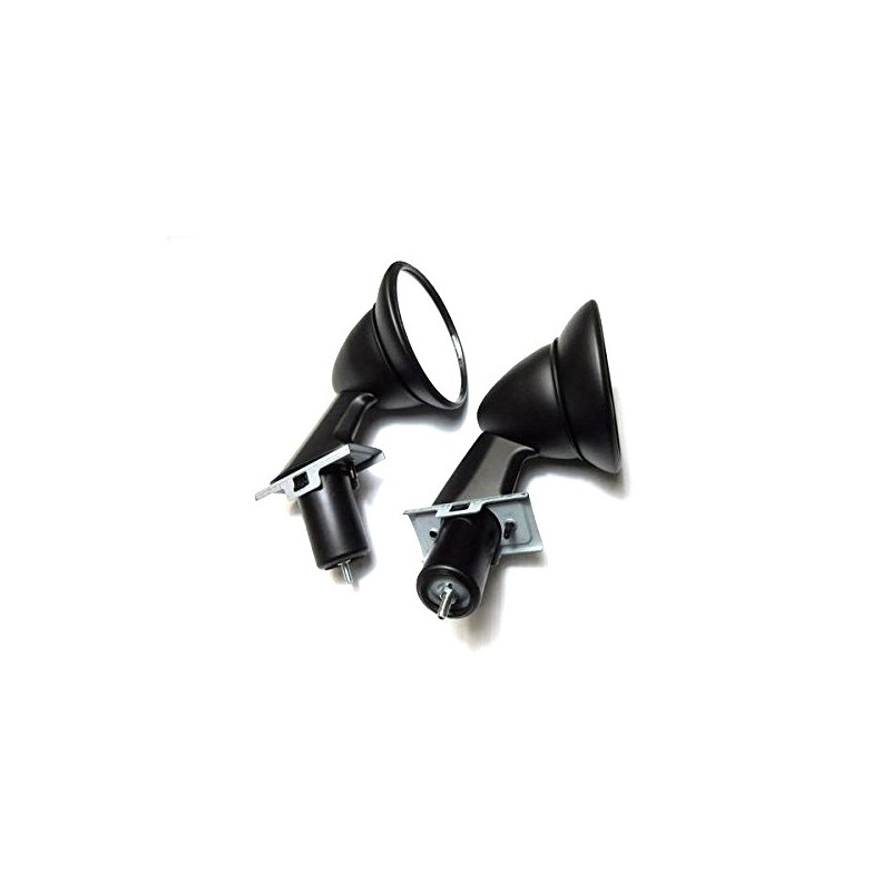 Paire De Coques Rétroviseur Fibre Carbone Pour Ford Fiesta MK7 2008-2017 - Look Sportif - ABS Noir