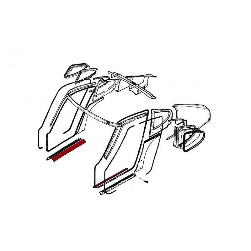 Pièce Rechange Seuil De Porte Transit Courier Clips Plastique Jaune Pour Seuils De Porte Ford - Lot De 10 - Compatible Fiesta, Transit/Tourneo Courier - Pièce De Rechange Haute Qualité