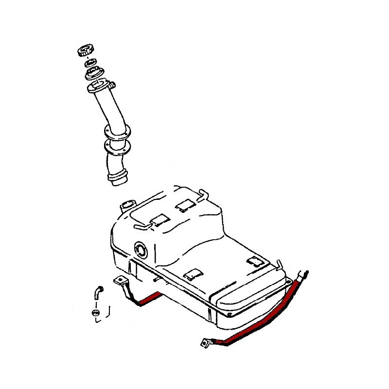 Fuel tank rubber straps (240Z 260Z 280Z)