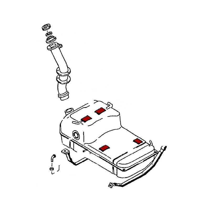 Fuel tank rubber pads (240Z 260Z 280Z)