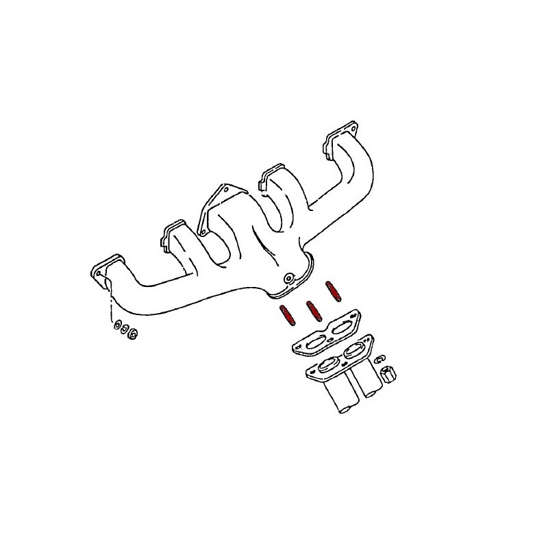 Exhaust manifold / flange stud (240Z 260Z 280Z 280ZX)