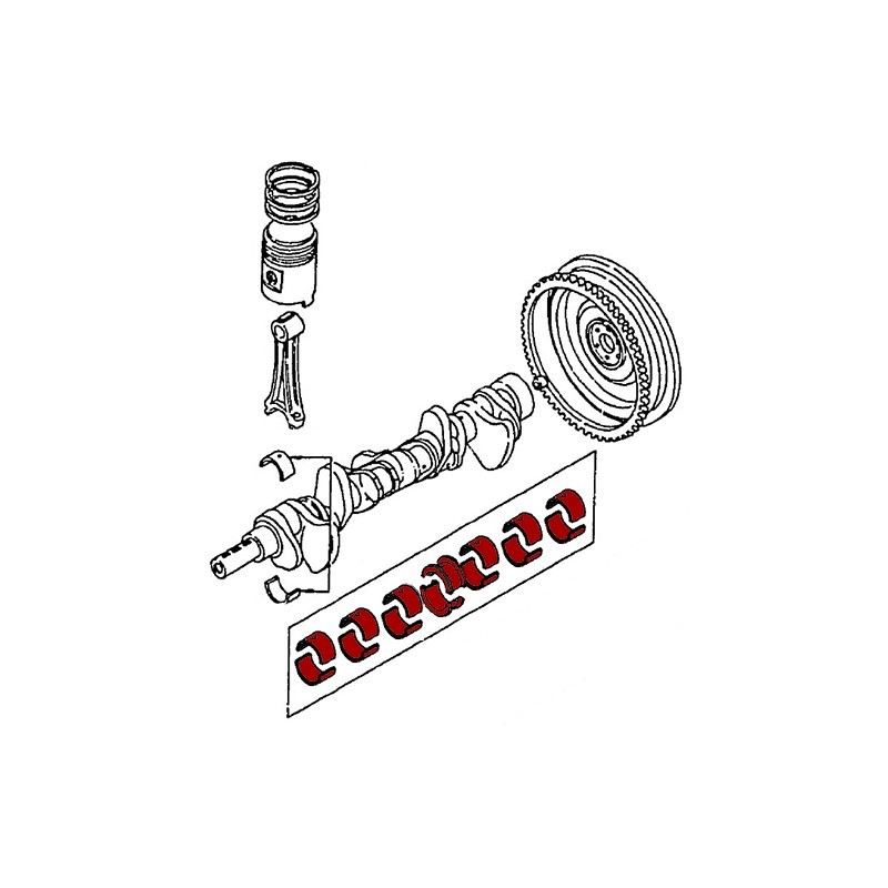 OEM Crankshaft main bearing set (240Z 260Z 280Z 280ZX)