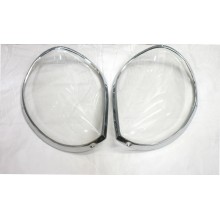Chrome headlight cover set (240Z 260Z 280Z)