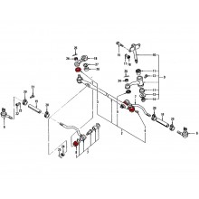 Soufflet de rotule de barre de direction (280ZX)