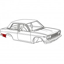 Bas d'aile extérieur arrière droit