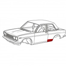 Bas d’aile arrière partie avant côté gauche