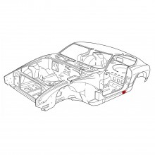 Rear left outer rocker repair panel (240Z)