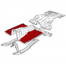 Left & right floor pans (2+2) (280ZX)