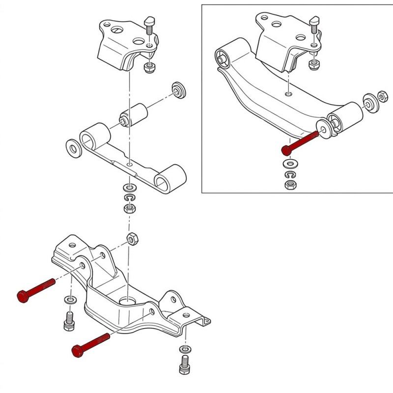 Transmission mount member bolt (240Z 260Z 280Z 280ZX)