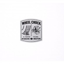 Folding wheel stopper sticker