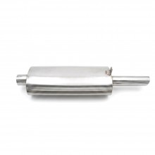 Stainless muffler for Datsun 280ZX in Europe.