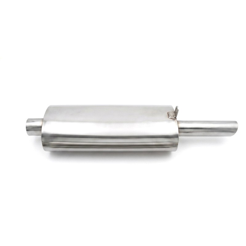 Stainless muffler for Datsun 280ZX in Europe.