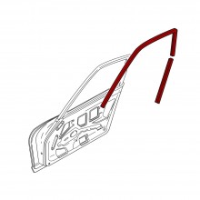Windows door glass run channel rubber kit (240Z 260Z 280Z)