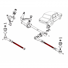 Barre liaison rotule direction (B110 B120)