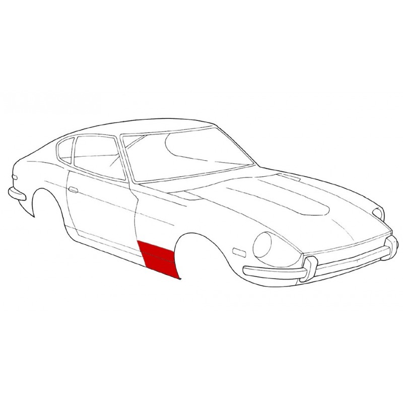 RIGHT FRONT FENDER REPAIR SECTION (240Z 260Z 280Z)