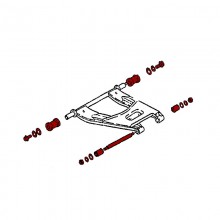 Kit axe + silentblocs de bras suspensions arrière (240Z 260Z 280Z)