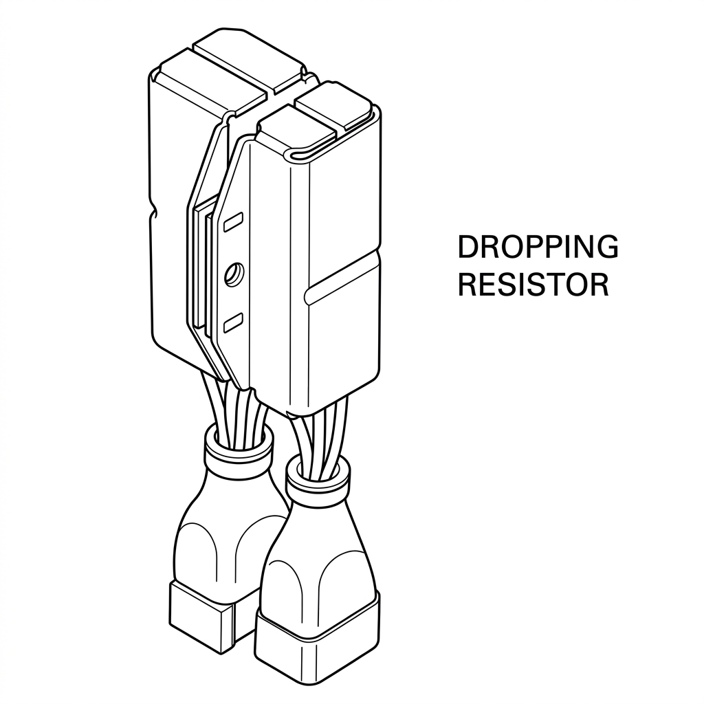 Dropping resistor unit